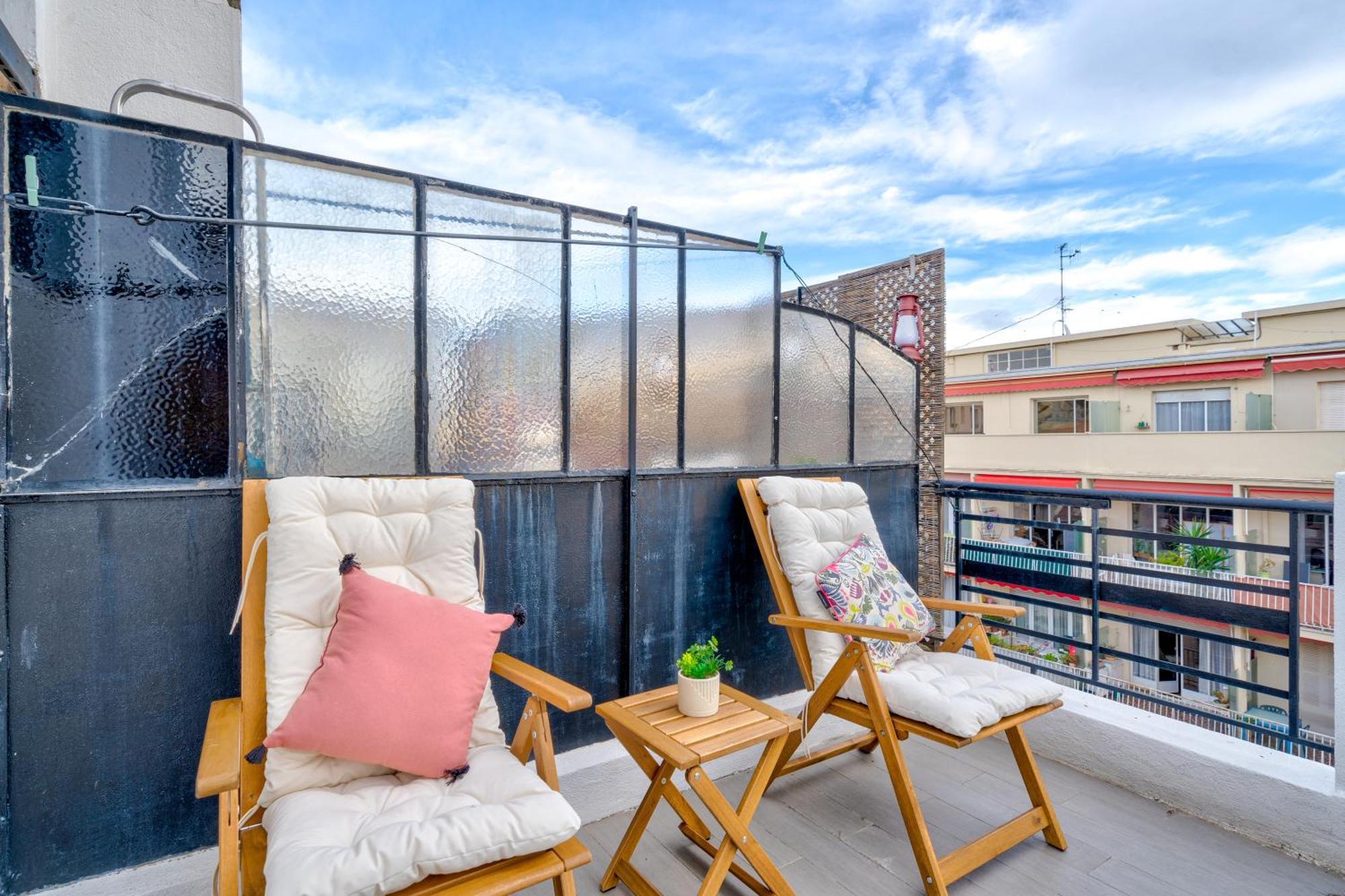 Top Floor Terrace - Dernier Etage Terrasse Cosy Nice Dış mekan fotoğraf