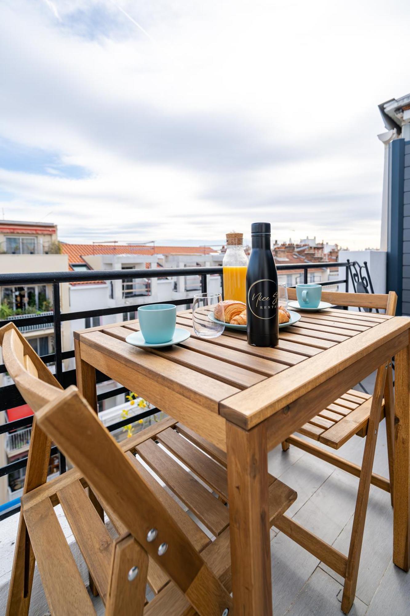 Top Floor Terrace - Dernier Etage Terrasse Cosy Nice Dış mekan fotoğraf